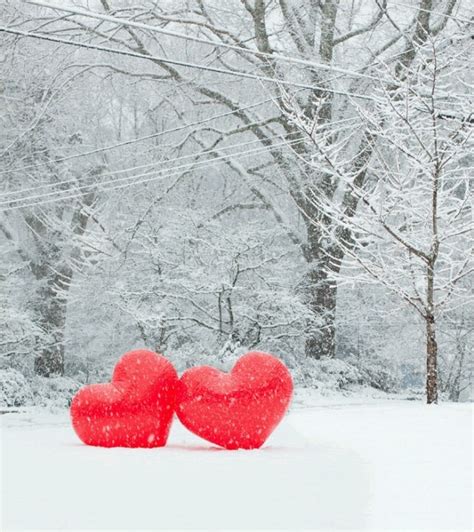 Hearts in the snow | Heart wallpaper, Love heart images, Winter love