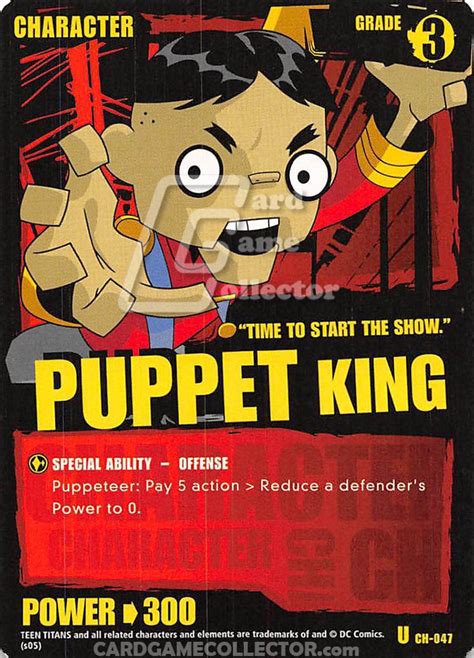 Puppet King : Teen Titans CCG