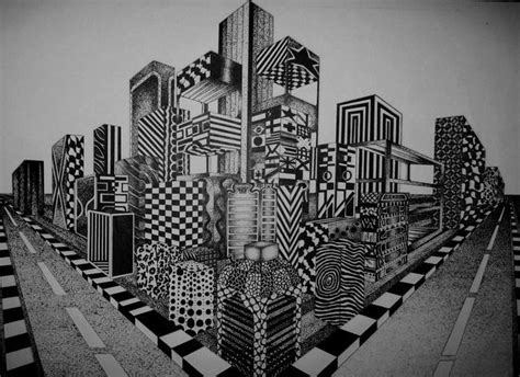 Image result for 2 point perspective drawing city block | Perspective art, Perspective drawing ...