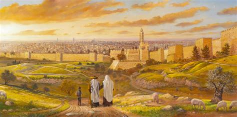 Jerusalem Painting: Welcome to Jerusalem by Alex Levin