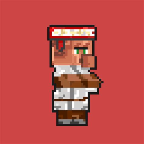 ArtStation - Librarian Villager pixelart.