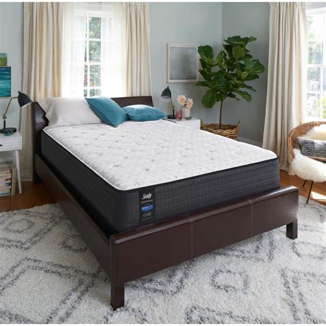 Sealy Response Performance 13 in. Twin XL Cushion Firm Faux Euro Top Mattress Set with 9 in ...