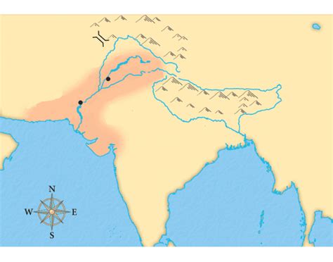 Indus River Valley Civilization Map