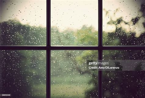 Rain Drops On Window High-Res Stock Photo - Getty Images