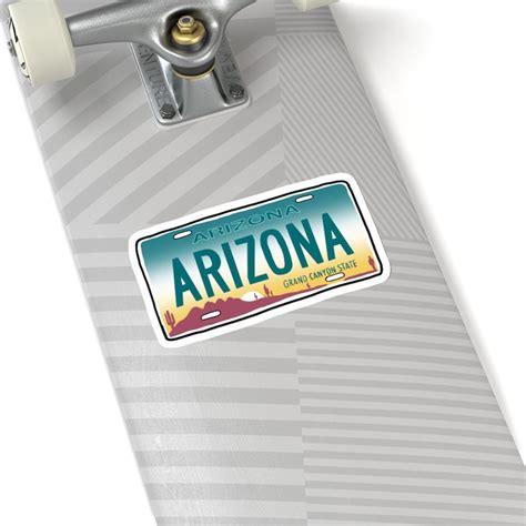 Arizona License Plate Vinyl Decal Arizona Sticker Laptop - Etsy