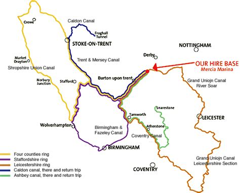 √ Shropshire Union Canal Map