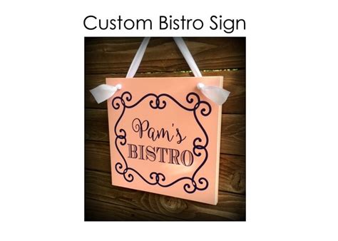 Bistro Sign Personalized Bistro Sign Kitchen Decor Bistro - Etsy