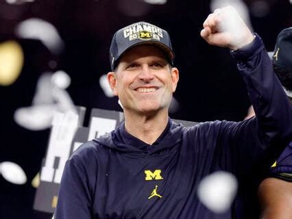 Jim Harbaugh quotes Yost, Schembechler, Shakespeare during national championship celebration speech