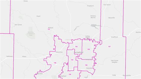 Final map of Springfield's House districts for Missouri Legislature