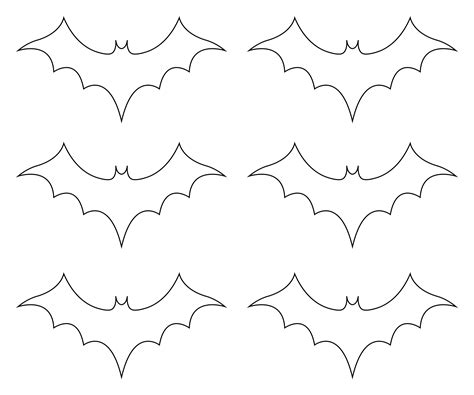 Halloween Bat Stencils - 15 Free PDF Printables | Printablee