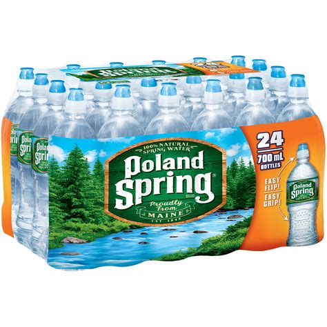 POLAND SPRING 100% Natural Spring Water 24-23.7 fl. oz. Bottles - Walmart.com