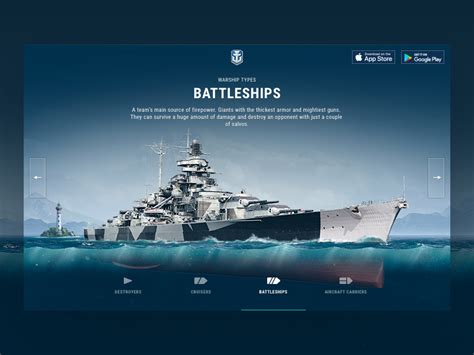 World of Warships Blitz website by George Koultouridis for Wargaming on ...