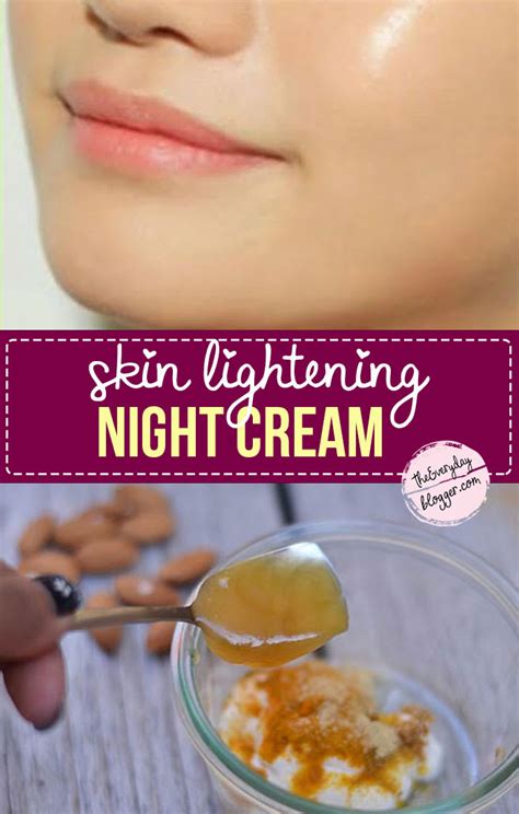 Homemade Natural Skin Lightening Night Cream - The Everyday Blogger