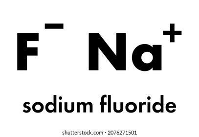 Vektor Stok Sodium Fluoride Chemical Structure Skeletal Formula (Tanpa Royalti) 2076271501 ...