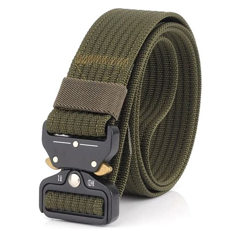 Men's Tactical Military Canvas Belt Outdoor Tactical Belt Men Military Nylon Belts Waist Strap ...