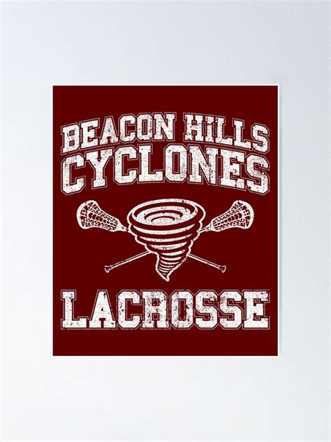 "Beacon Hills Cyclones Lacrosse - Teen Wolf" Poster by huckblade | Redbubble