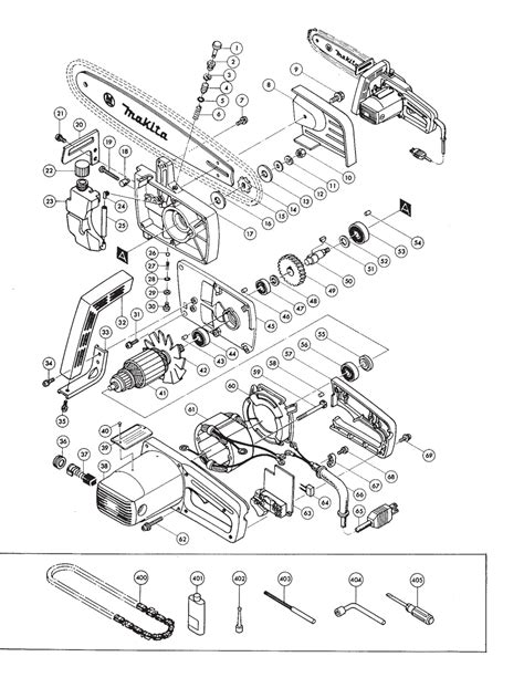 Makita Electric Chainsaw Parts