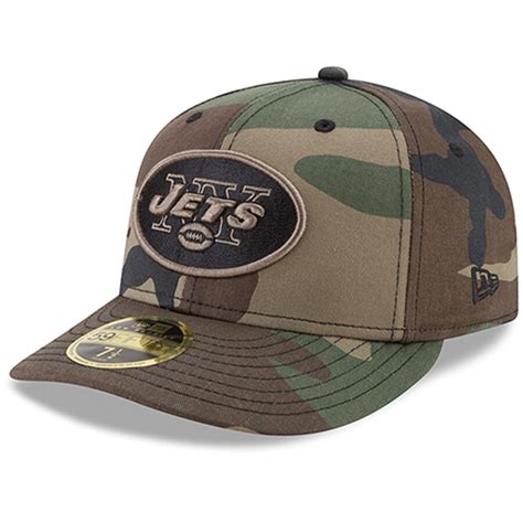 Men's New Era New York Jets Woodland Camo Low Profile 59FIFTY Fitted Hat