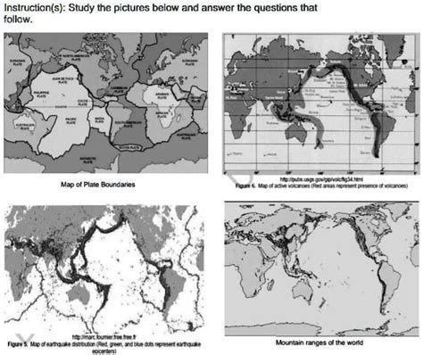 Questions: 1. How are volcanoes, earthquakes, and mountain ranges ...