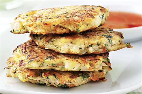 Pumpkin and carrot fritters with fennel salad