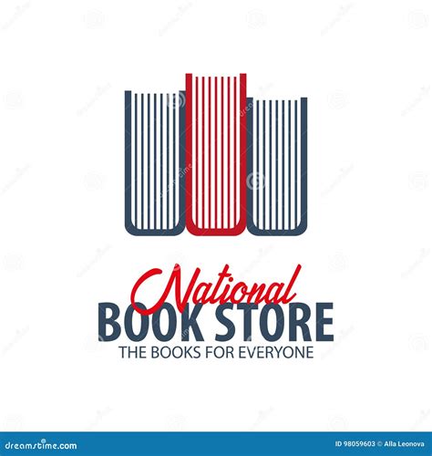 National Book Store Logo. Education and Book Emblem. Vector Illustration. Stock Illustration ...