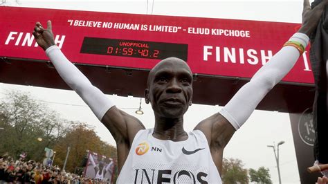 In photos: Kenya's Eliud Kipchoge breaks 2 hour marathon record