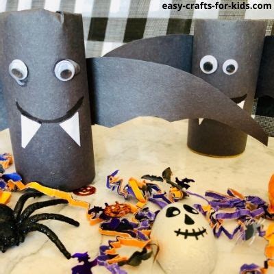 Toilet Paper Roll Bat Craft - Easy Crafts For Kids