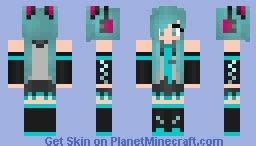 Hatsune Miku Minecraft Skin