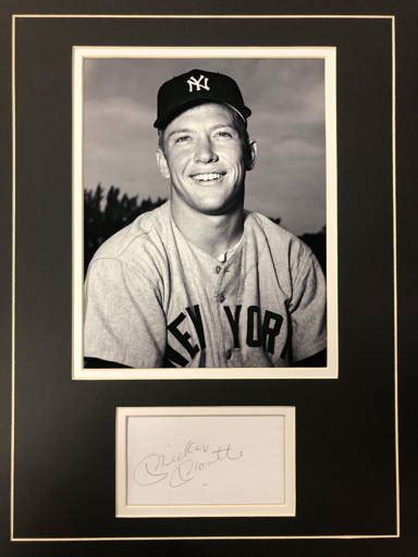 Mickey Mantle Autograph Display