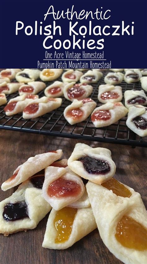 Polish Kolaczki Cookies ⋆ Vintage Mountain Homestead | Kolaczki cookies ...