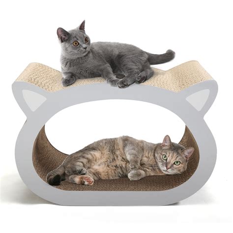 Coziwow Cat Scratching Post Cardboard for Jumbo Adult Cat, Lounge with ...