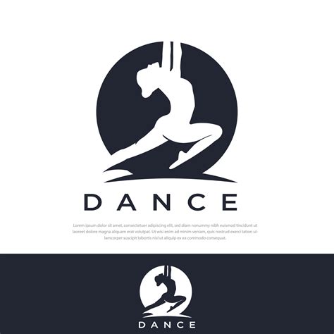 Dance logo vector design symbol 4235383 Vector Art at Vecteezy