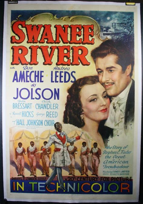 SWANEE RIVER, Original Vintage Movie Poster starring Al Jolson ...