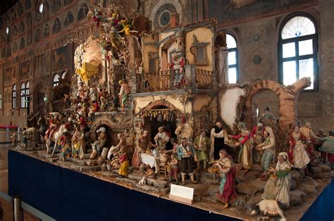 A huge Nativity Scene in Palazzo della Raggione - Padua, Veneto, Italy ...