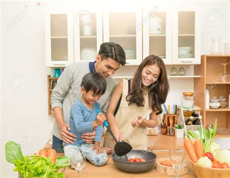 A happy family in kitchen | Cooking kitchen, Family cooking, Holiday flyer