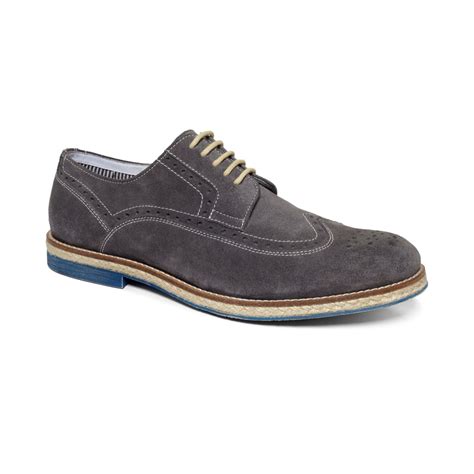 Kenneth cole reaction Growceeds Wingtip Laceup Shoes in Gray for Men | Lyst