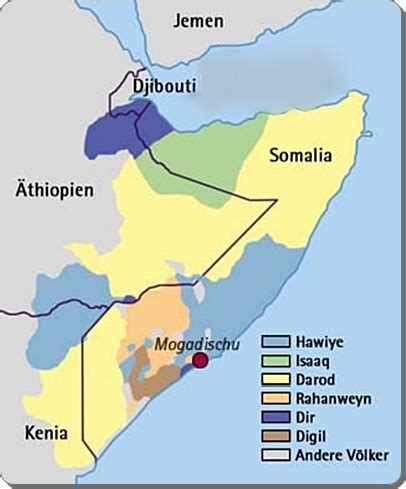 Somali Clan Map