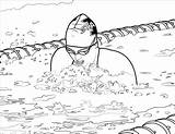 Basic Swimmer coloring page  Download Print Or Color Online For Free sketch template