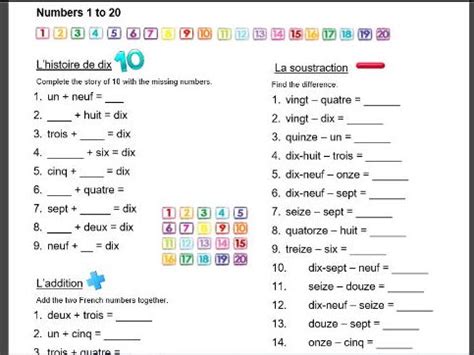 French Numbers 1-100: Teaching, Activities and Revision | Teaching ...