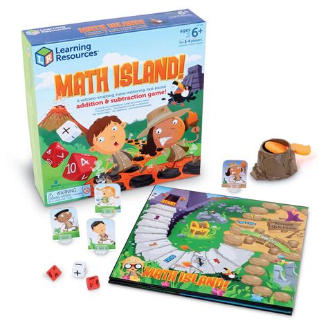 Buy Learning Resources Math Island Addition & Subtraction Game ...