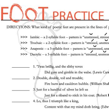 Poetry Feet Analysis - Identify & Compare Iambic, Trochaic, Anapestic, Dactylic