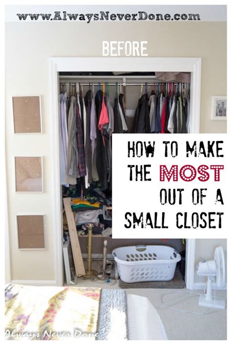 How to Make The Most Out of a Small Closet | Closet small bedroom, Bedroom organization closet ...