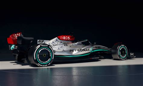 Mercedes presents 2022 F1 car F1 W13 in silver livery