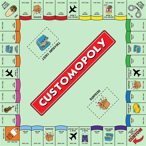 Monopoly Board Layout Template