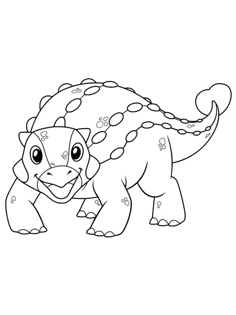 Ankylosaurus coloring pages