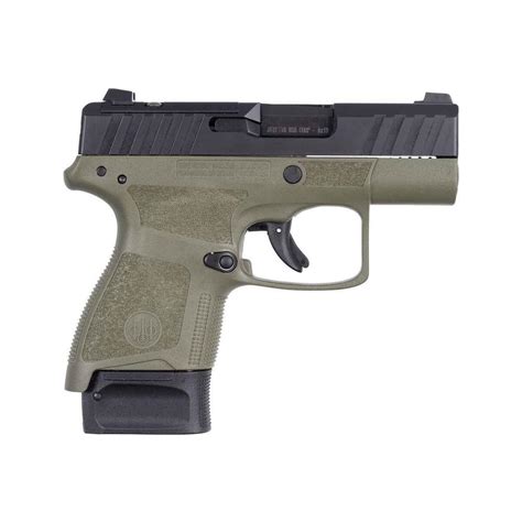 Beretta APX A1 Carry 9mm Luger 3in Matte Black/OD Green Pistol - 8+1 Rounds