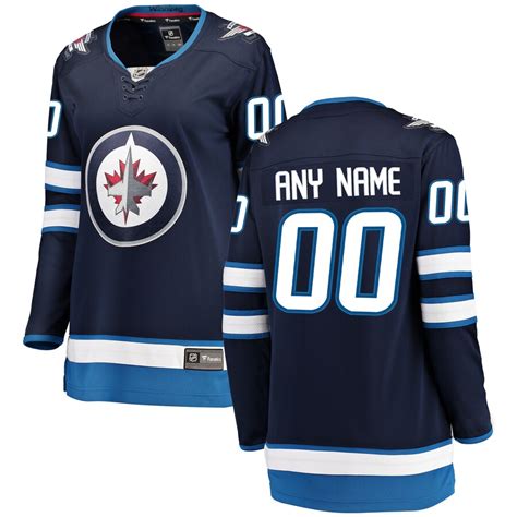 Fanatics Branded Winnipeg Jets Women's Blue Home Breakaway Custom Jersey