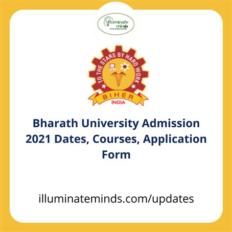 Bharath University Admission 2021 Dates, Courses, Application Form ...