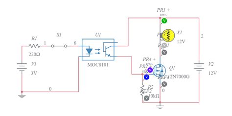 Optocoupler Circuit - Multisim Live