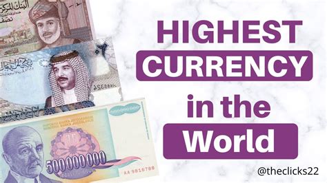 Highest Currency in The World | Highest currency Value in the world ...